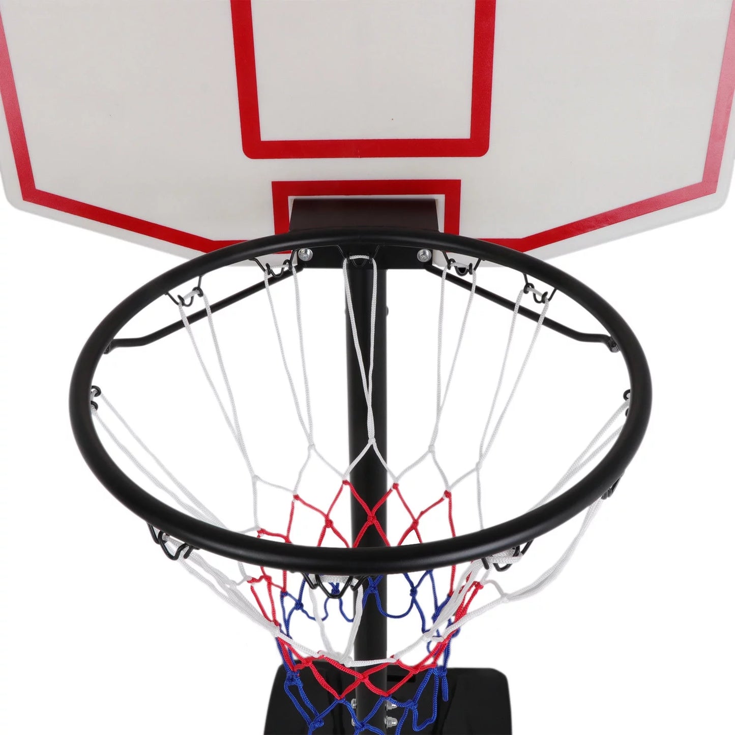 Adjustable Wheels Portable -7 Black Basketball Basketball Hoop FT W/ Stand Height ZENY 4