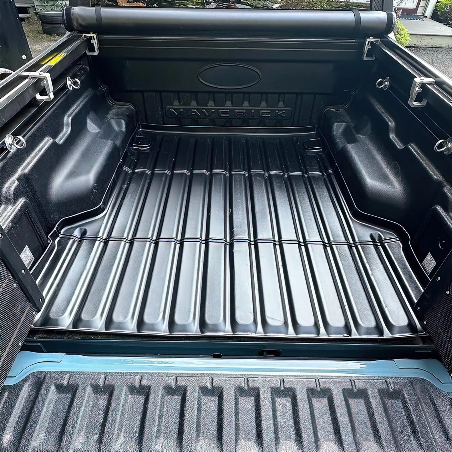 Mat Flooring Black Protector Storage All Motorsports 2022-2024 Heavy Guard Floor Weather Bed Cargo Ford Duty Cover Compatible Trunk Truck With Rear TPE Ikon 3D Liner Pickup Maverick,