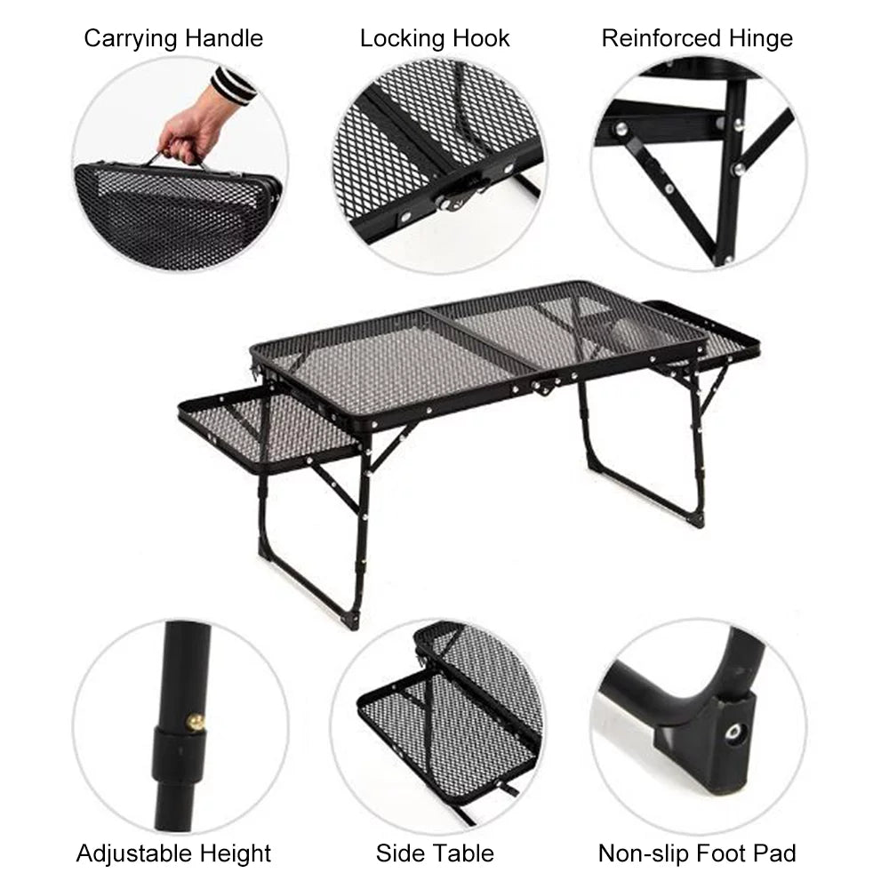 Picnic Camping Prep for Cooking Compact Lixada Station Table Folding Food