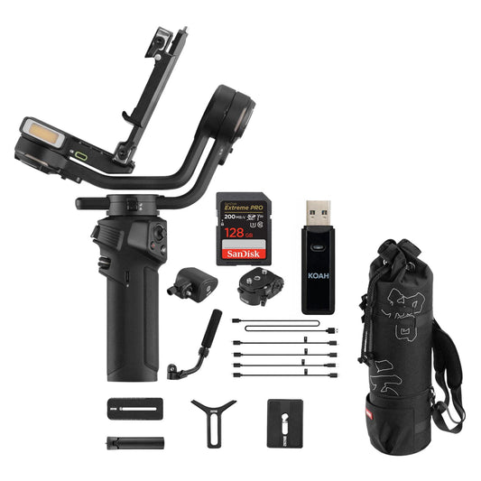 3S Zhiyun and Card Mirrorless for Bundle Reader with Cameras Handheld Stabilizer DSLR Gimbal Weebill