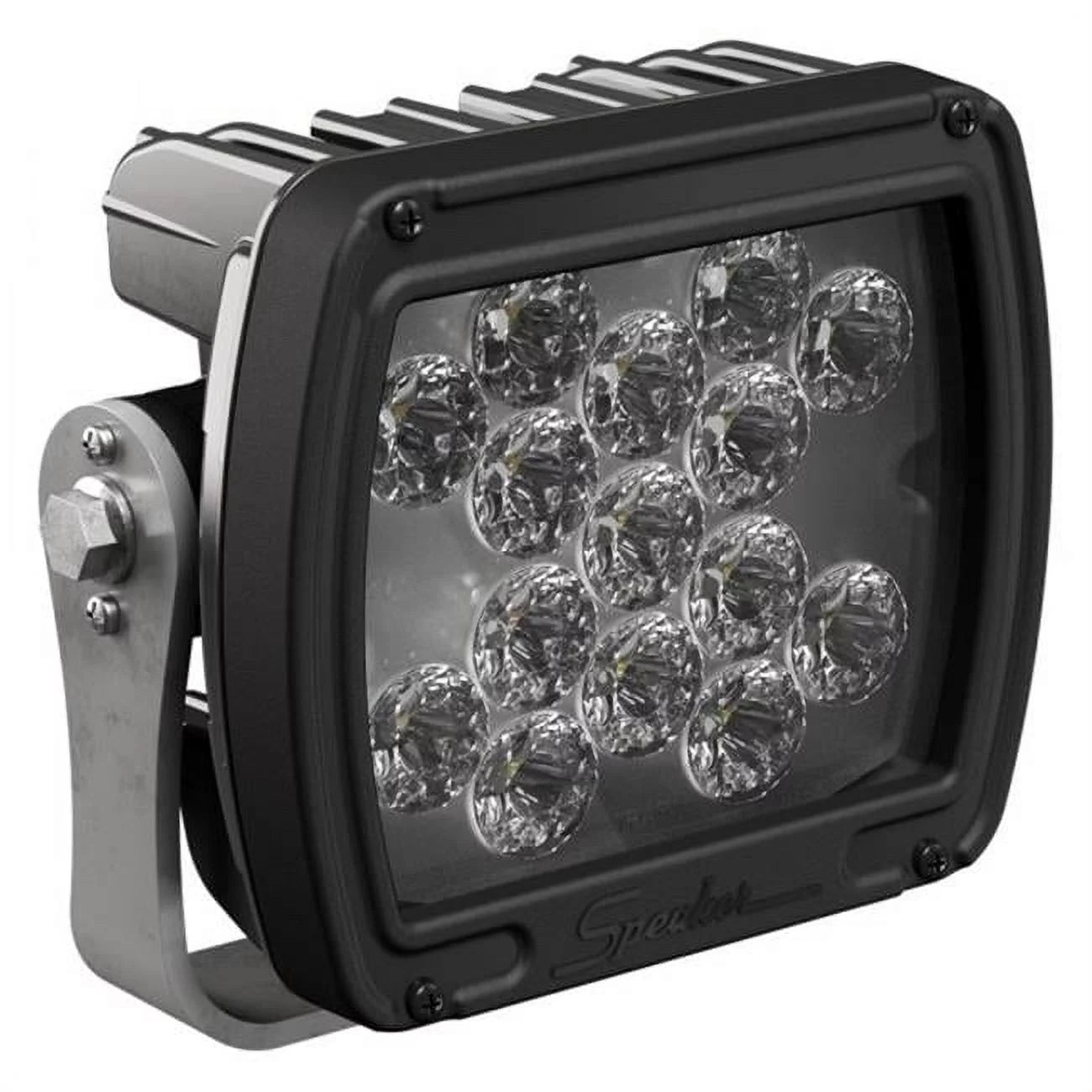 1300581 Beam in. Black 526F Square Light, Speaker 24V JW LED Flood 6