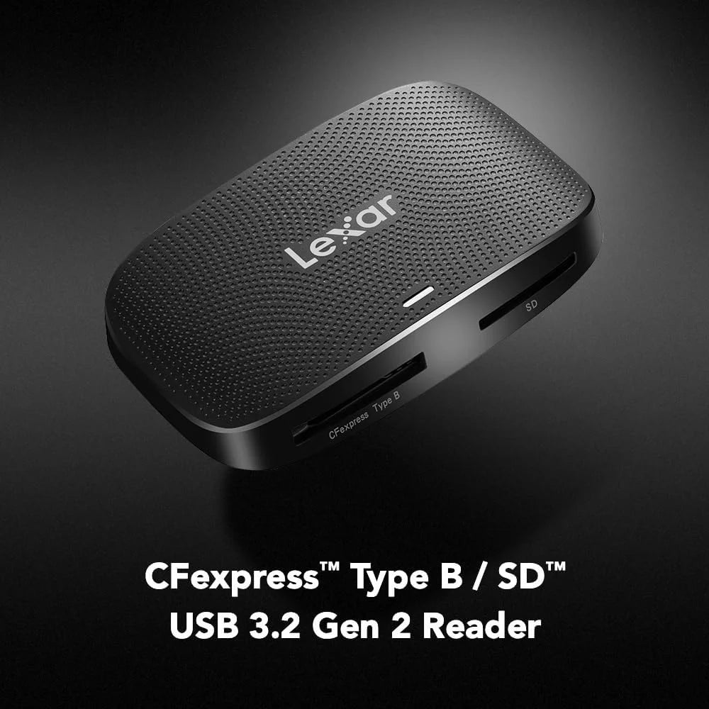 128GB 2 LRW 3.2 with 1667x B/SD Bundle Gen Type SDXC Memory Card and 128GB Type Memory B CFexpress Series Card LCXEXSL128G-RNENG 520 SILVER Professional USB Card CFexpress Reader Lexar