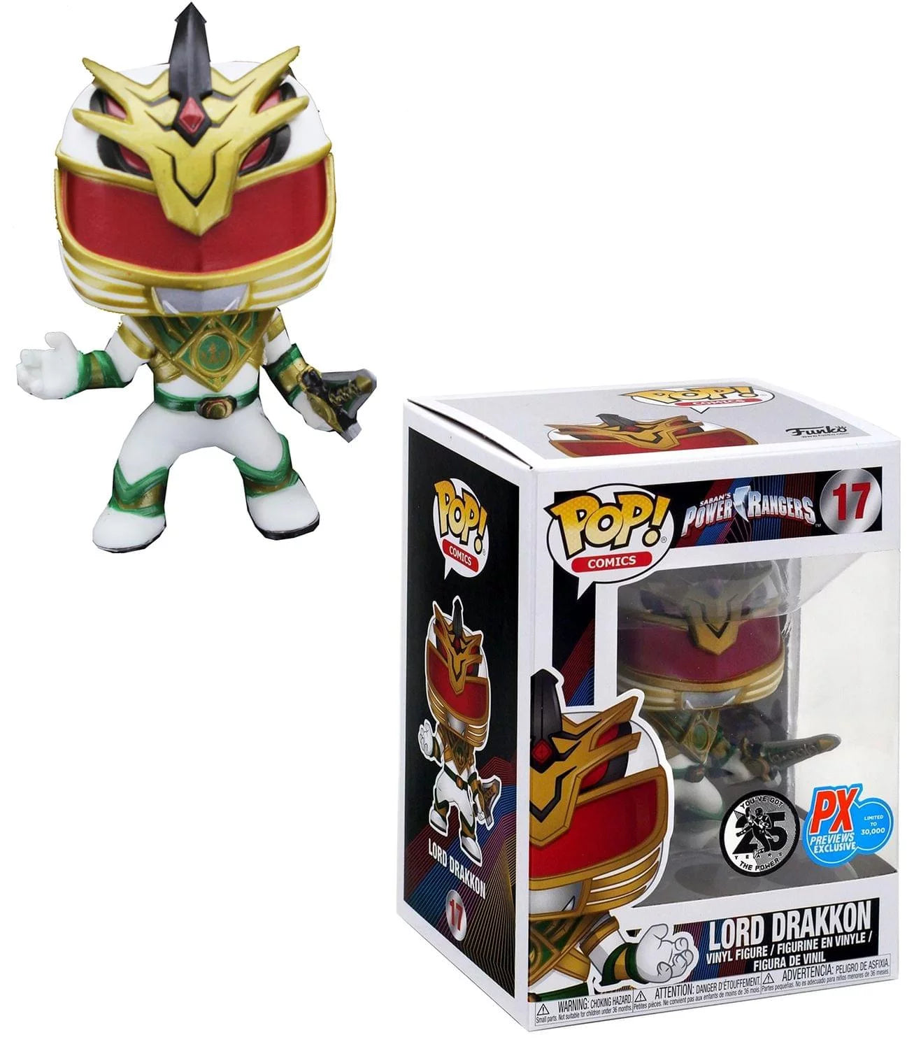 Power Funko Drakkon POP Rangers PX Lord Vinyl - Figure Exclusive