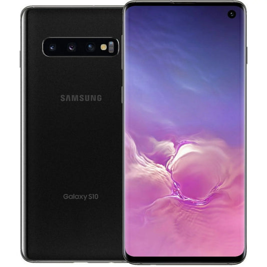 Samsung Verizon Pre-Owned Only Galaxy 6.1 Good) 128GB, Black, S10, (Refurbished: in