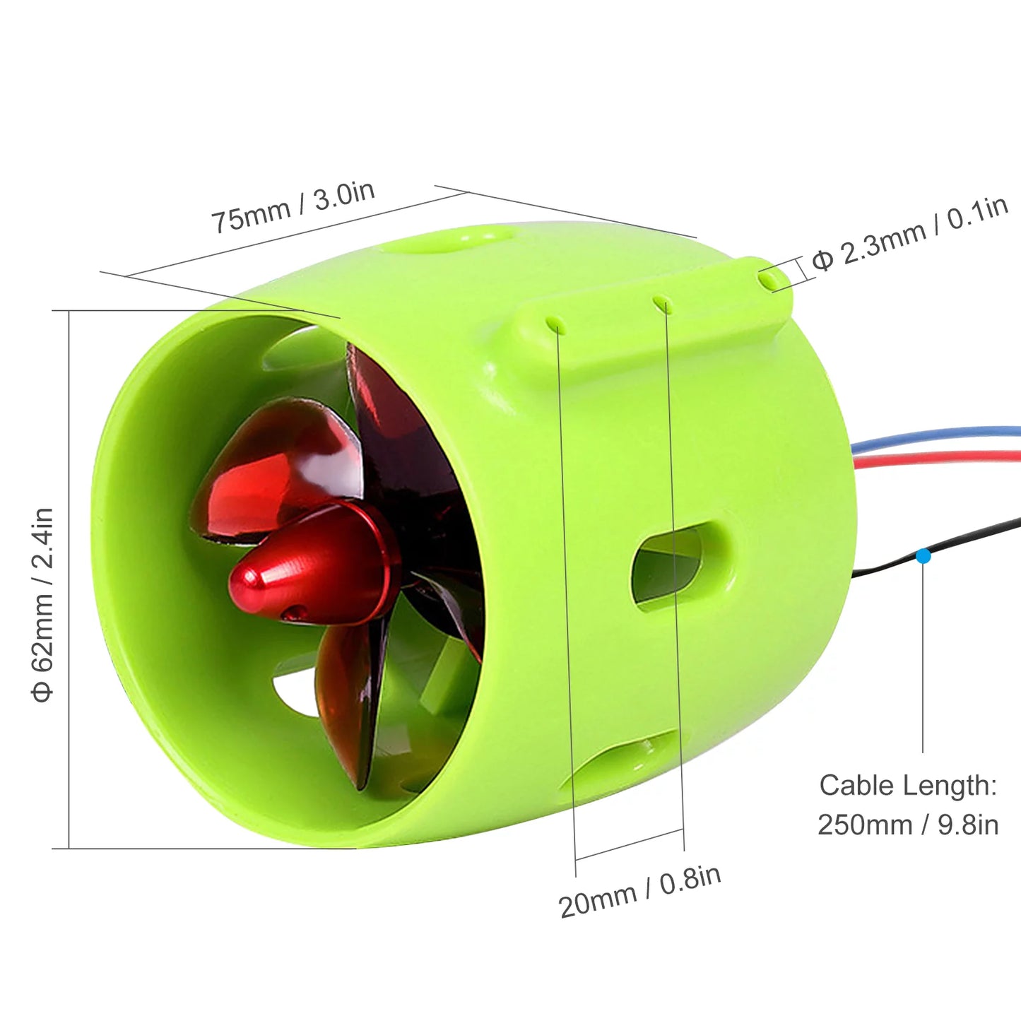 1000KV Aibecy Electric Propellers Specific Brushless Waterproof Bait Ship for Drive Included Underwater Boat 4-Blade Nest Motor