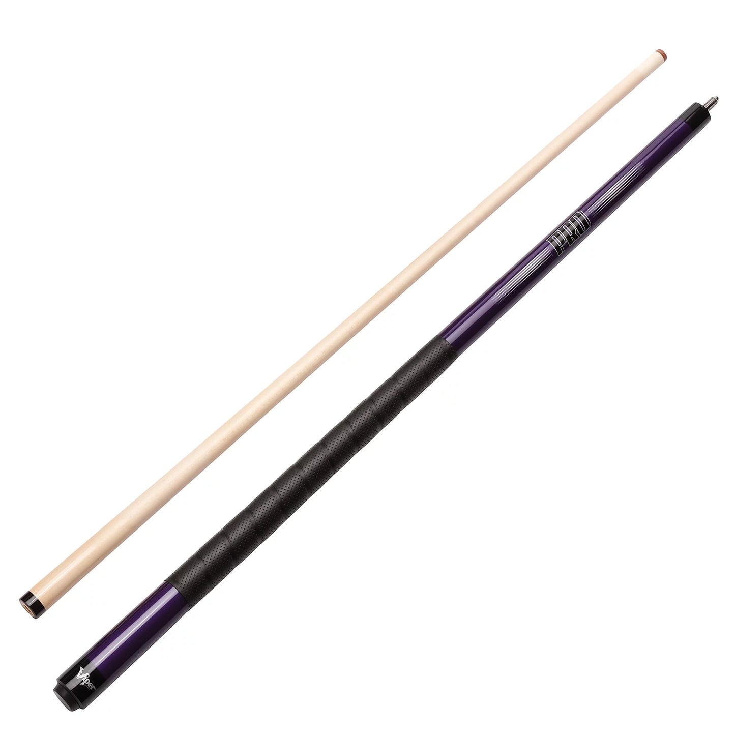 2 Piece, Ounce Billiard/Pool 58" Sure Cue, Grip Viper Purple, Pro 20