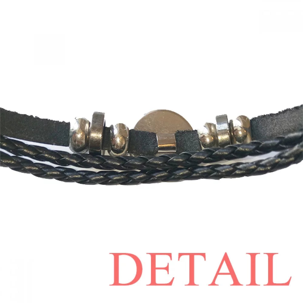 Bracelet Woven Cherry Sweet Wristband Braided Leather Cup Rope Ice Conical