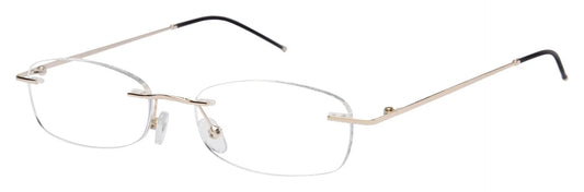 Case Rimless SUCCESS SS-303 NEW Gold with Eyeglasses 49/17/135