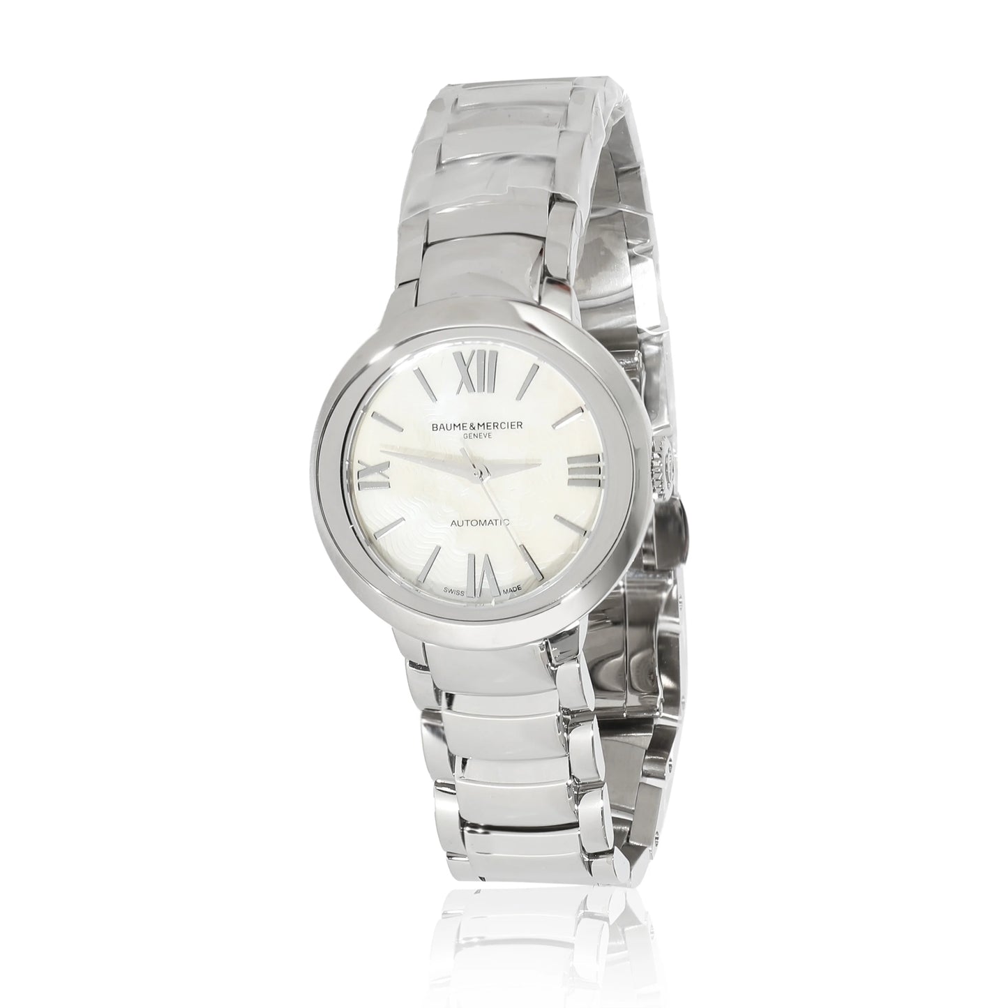 Women's Watch Mercier Promesse Stainless Pre-Owned Baume in MOA10182 & Steel