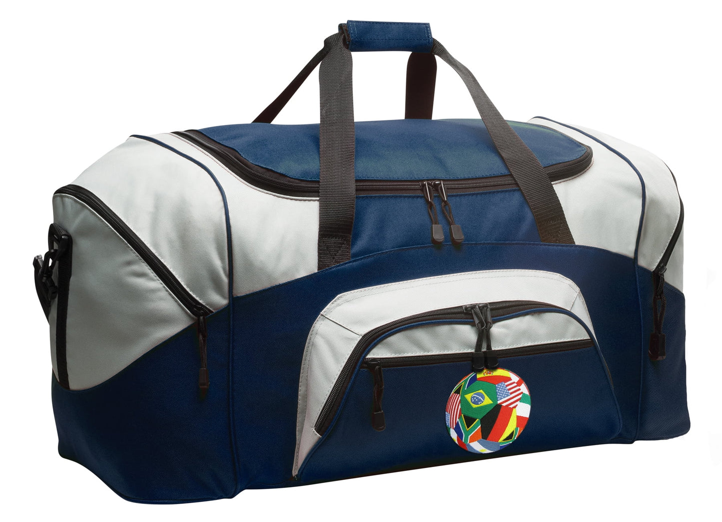 Fan Luggage World World Duffle Cup Bags Broad Soccer or Bay