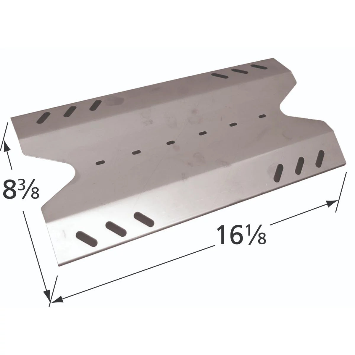 and Stainless BBQ Kenmore Pro for Heat Steel Plate Grills 16" Gas