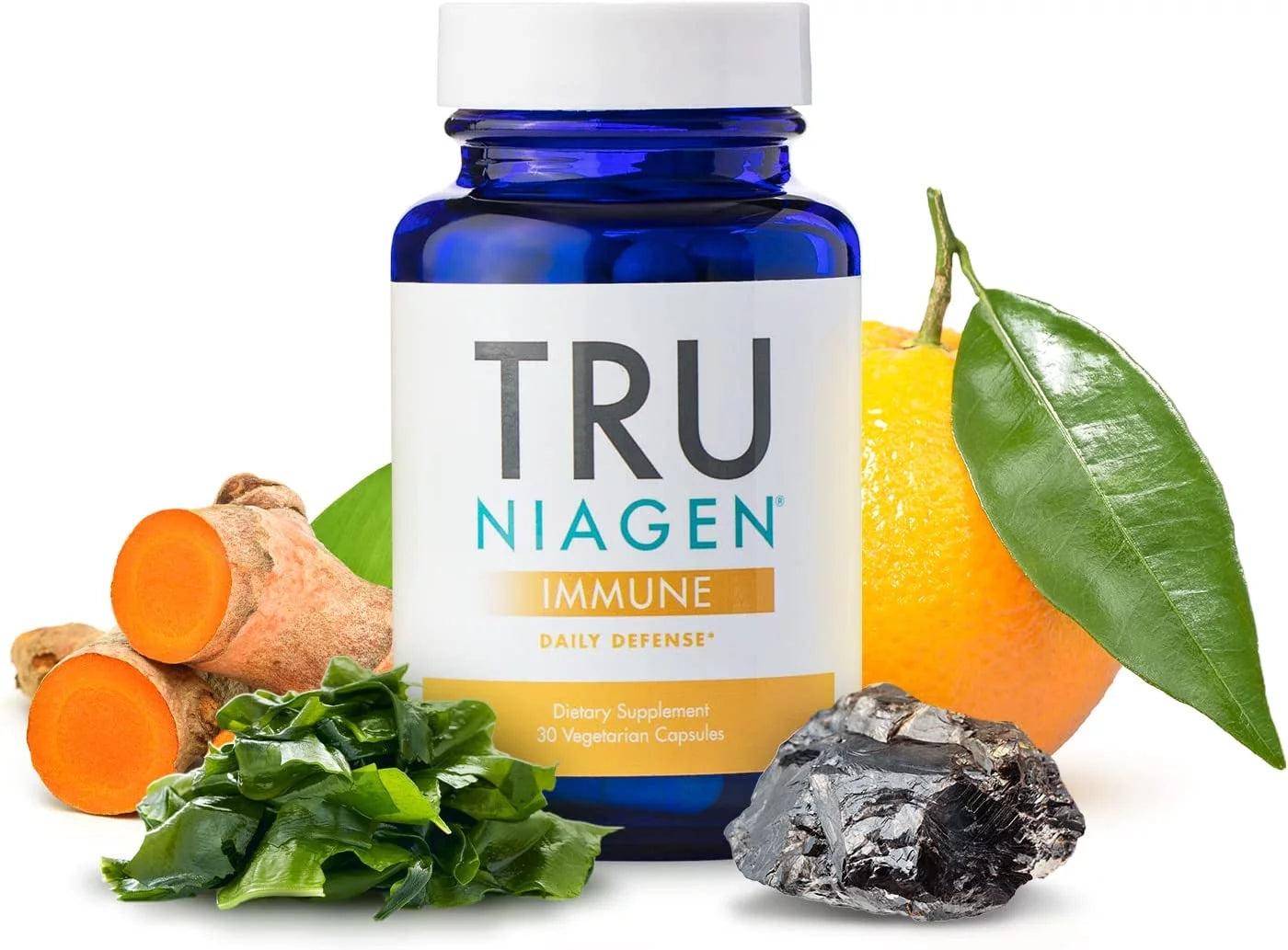 Multi Supplement Zinc, TRU Vitamin 150mg Boosting from IU, Vegan NAD + C Support Vitamin Award-Winning NIAGEN - Theracurmin 30ct Plus Niagen Defense Immune Daily D3 - (Curcumin) Fermentation, 2000