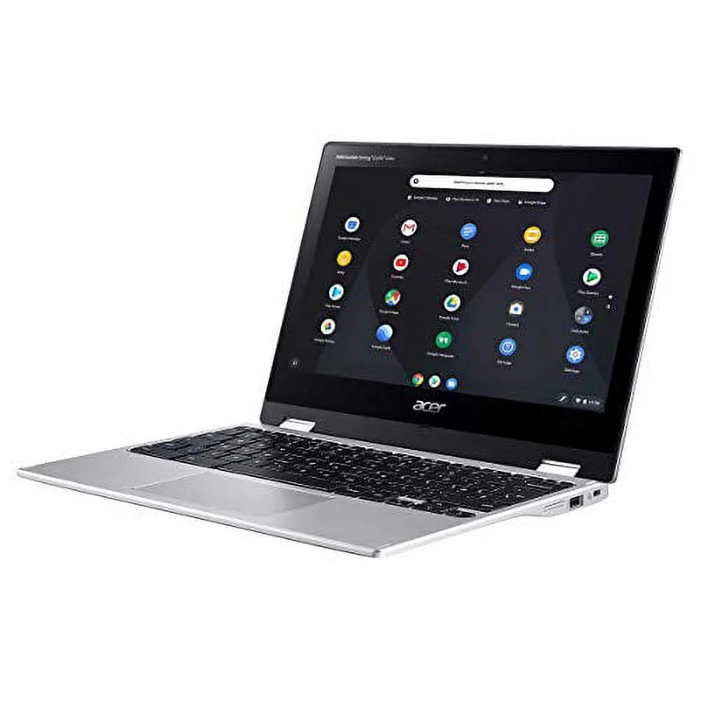 Chromebook Acer 256GB Touchscreen ChromeOS 311 + MicroSD 2-in-1 32GB eMMC + Card Inch WiFi5 Premium 11 Card SD 4GB Octa-Core IPS Spin 64GB HD Silver Processor USB-C MediaTek Laptop MT8183C DDR4 11.6