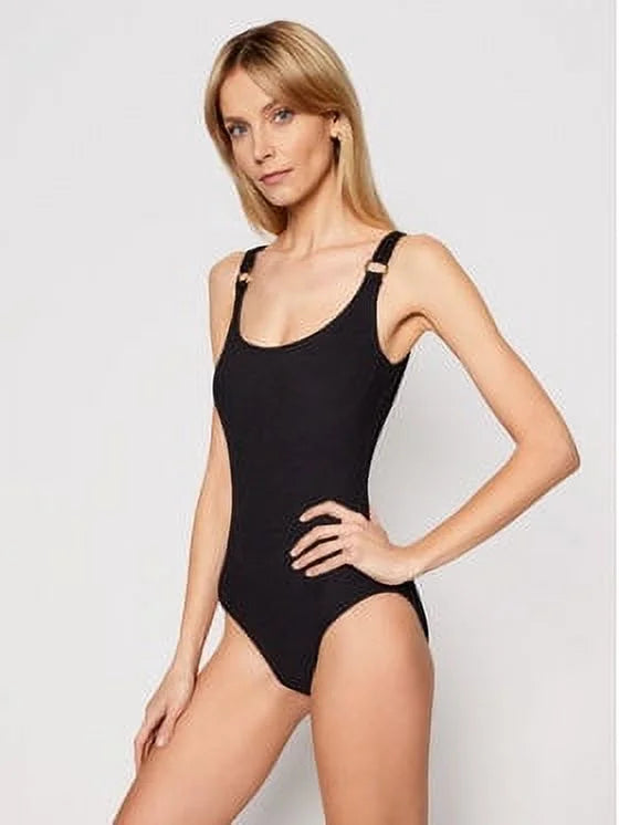 Logo One-Piece US Underwire Michael Swimsuit, Kors 4 BLACK