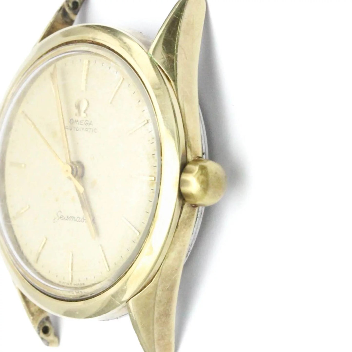 Seamaster 2802 Watch Cal 471 Automatic Gold Pre-Owned Mens Head Plated (Fair) Only OMEGA BF559125