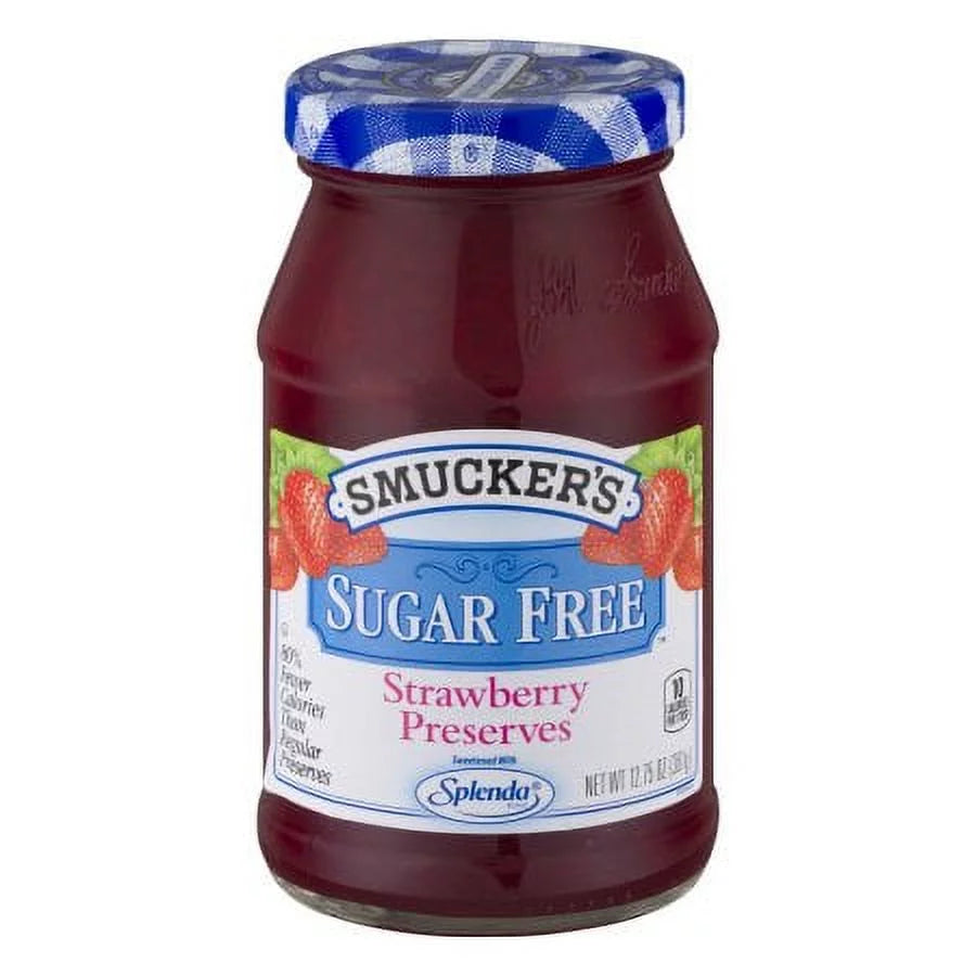 4) Preserves Smucker's Free Strawberry of 12.75 (Pack - oz Sugar