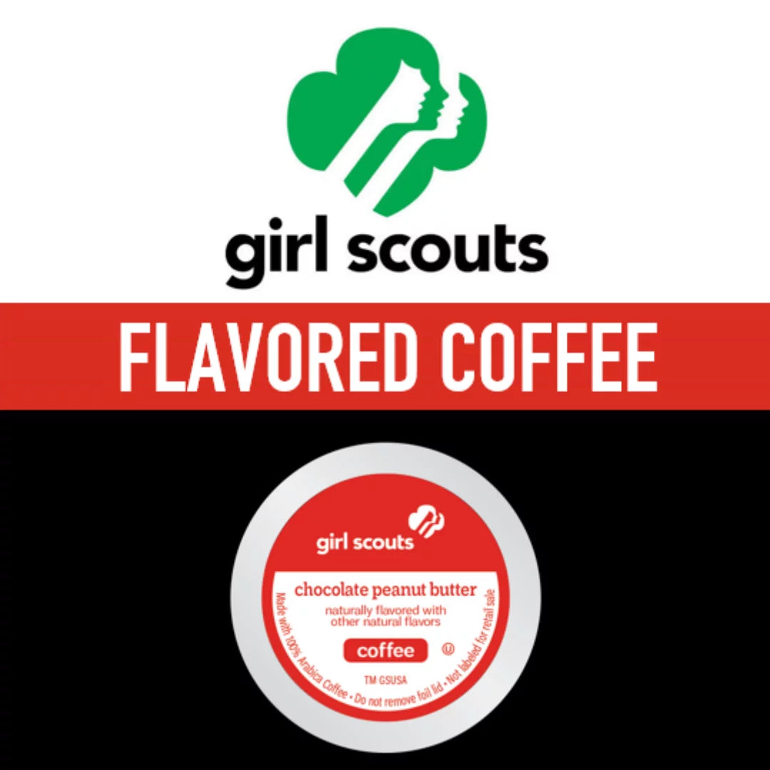 Medium Peanut of Scouts® Girl for Coffee, Coffee Pods Count Chocolate 72 Single Roast, Flavored Butter Serve K-Cup (Pack Keurig Brewers 4),