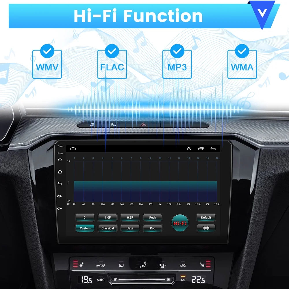 Car WIFI Toyota AHD for Podofo Radio Wireless Mirror Auto GPS 2+32G Touchscreen Backup Carplay Camry Android FM 2006-2011 Camera HD Link 1080P Stereo 9'' Hifi Bluetooth,