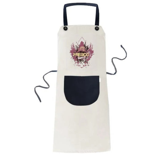 Bib Apron Kitchen Linen Street Fresco Fish Cotton BBQ Pinafore Pocket Graffiti Adjustable Art