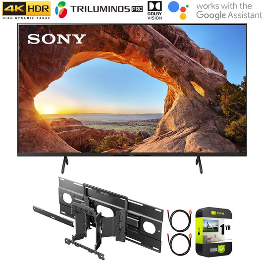 with LED Year KD55X85J Ultra 55 4K Protection X85J Plan 1 SU-WL855 Wall-Mount TV and HD Model) (2021 Slim Smart Sony Ultra Inch Bundle Bracket Sony Extended