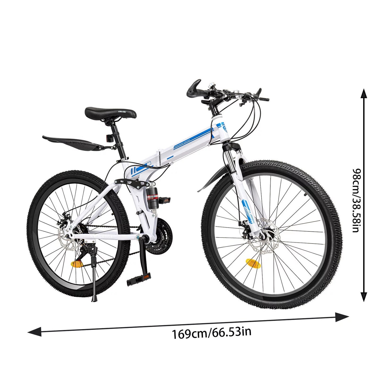 26" Mountain SHZICMY Men Bikes 21 MTB Bike Bicycle Dual Brake School Disc Speed Folding