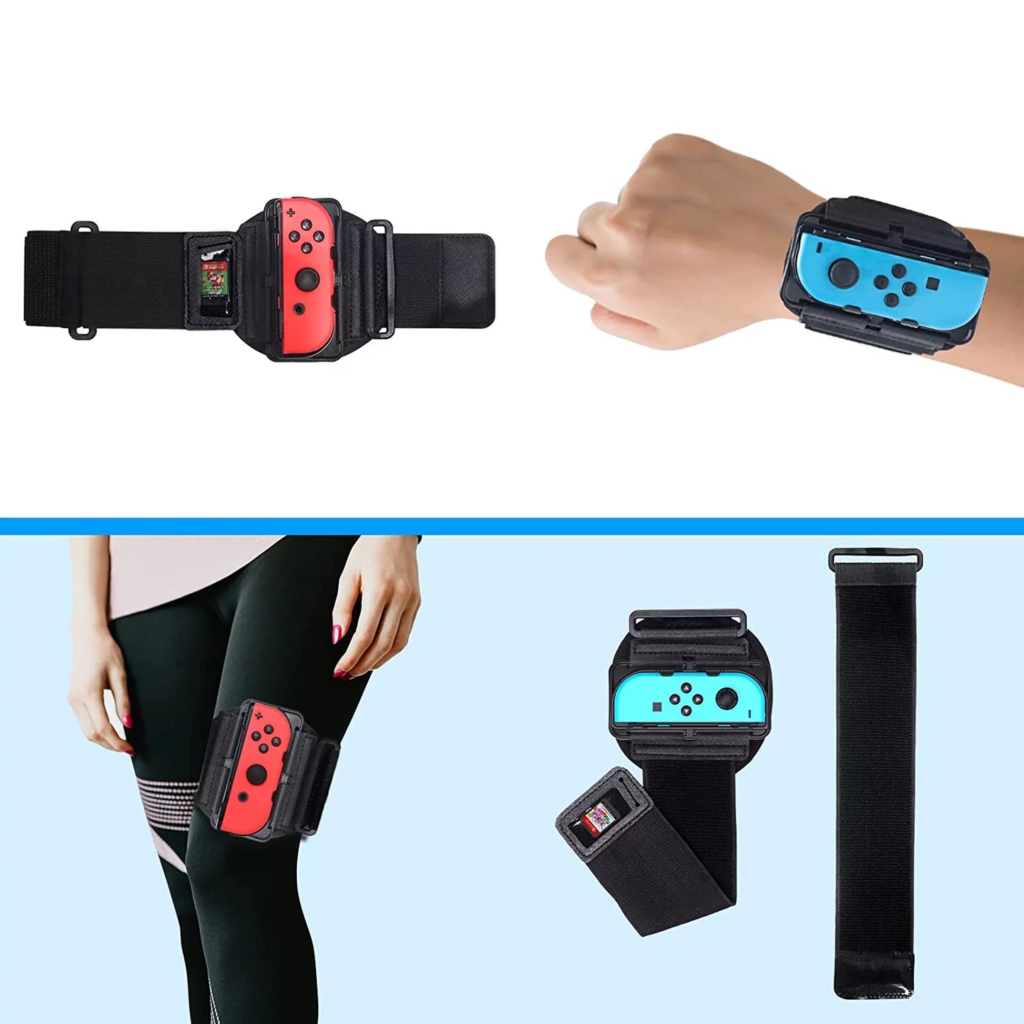 and Switch strap Dance New Arm Upgrade Sports/Ring Compatible Adventure/Just Leg with Fit 2-in-1 Nintendo