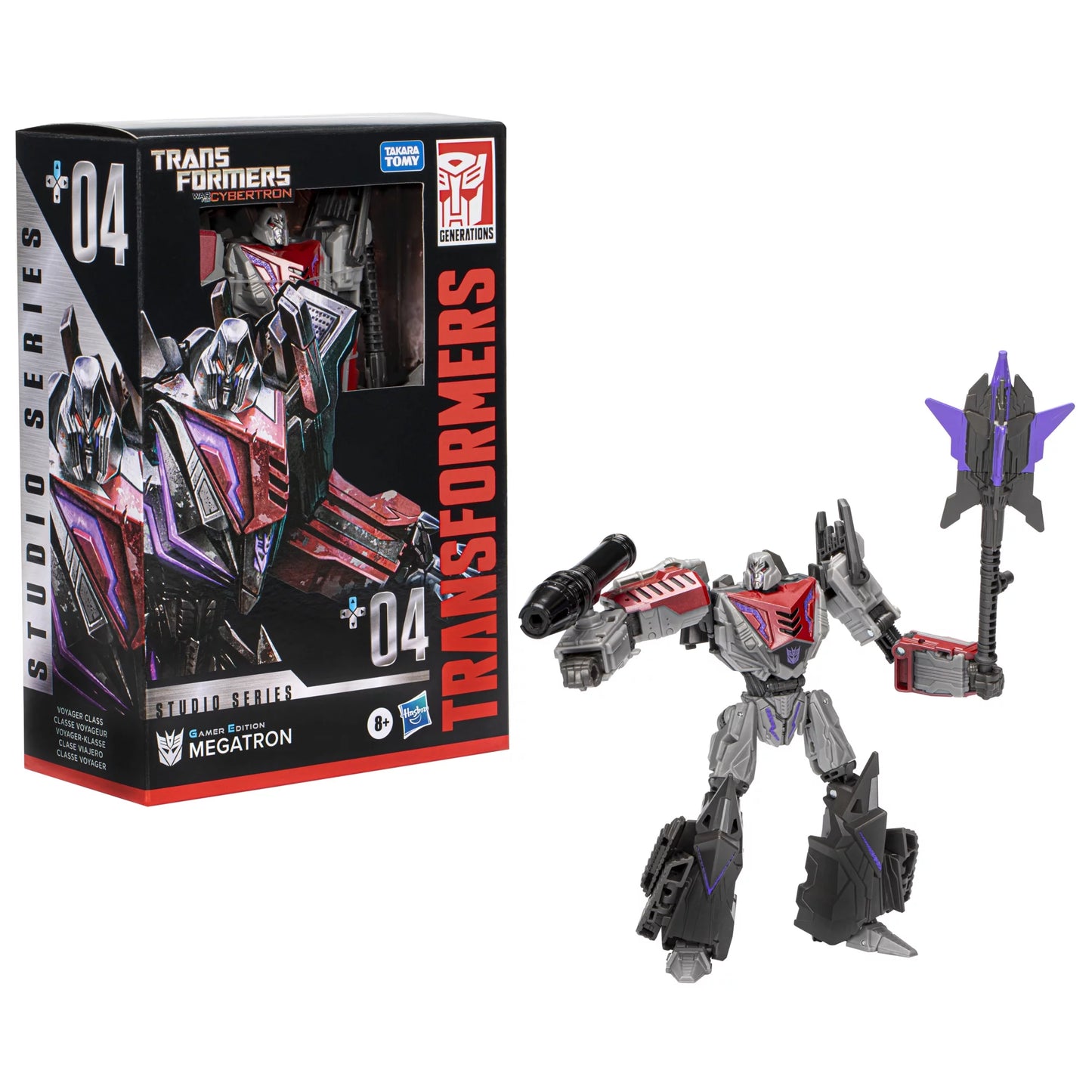 04 (6.5”) Figure Studio Megatron Series Voyager Transformers Edition Action Converting Gamer