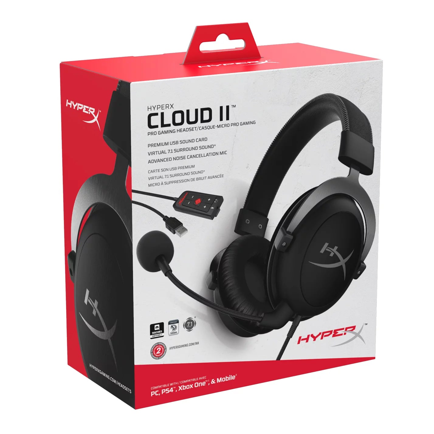 CLOUDII HYPERX PROGAMINGHEADSET GUNMETAL