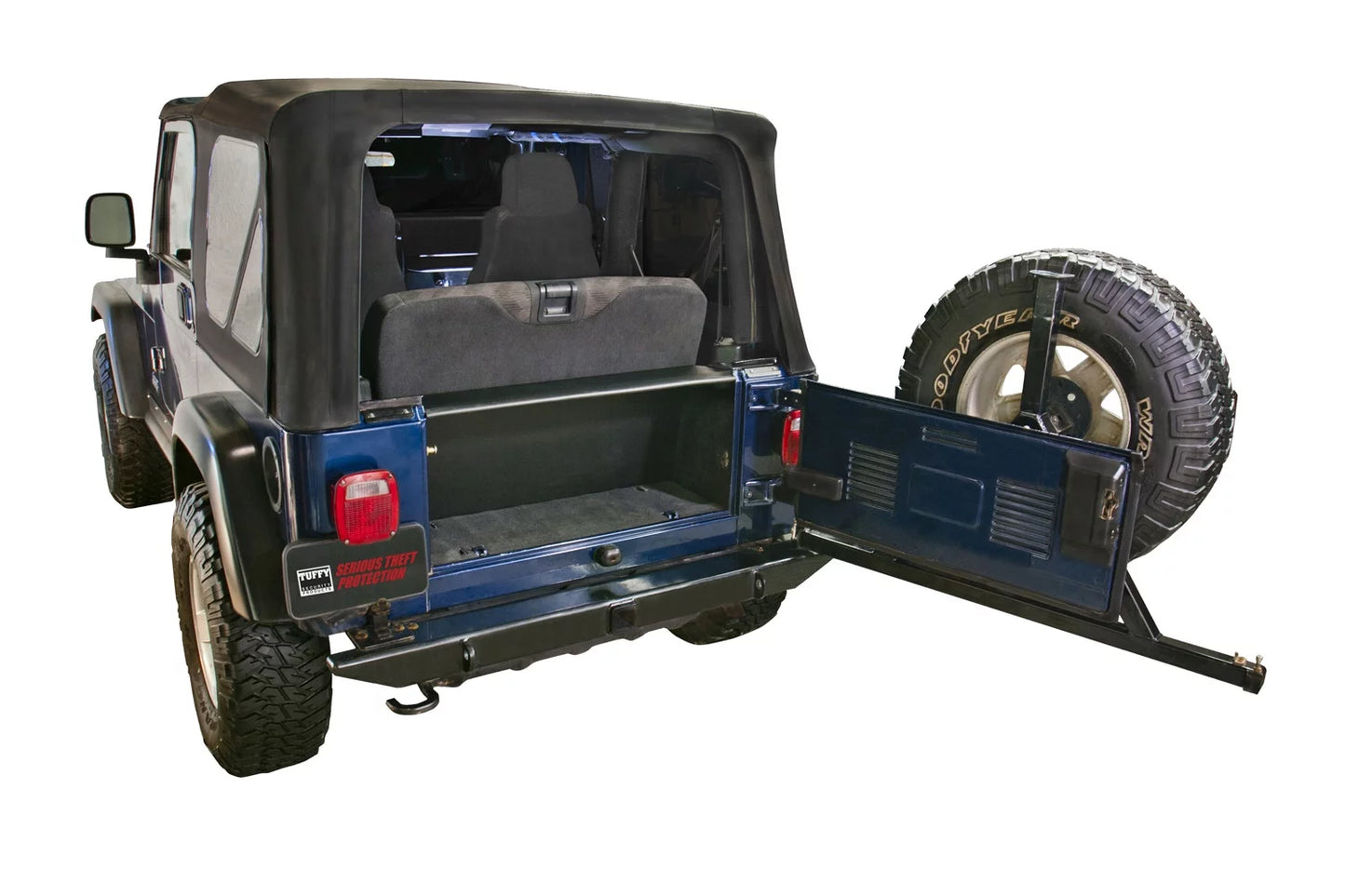 1997-2006 Wrangler Classic Tuffy Security Jeep Products 296-01 TJ Enclosure; Black;