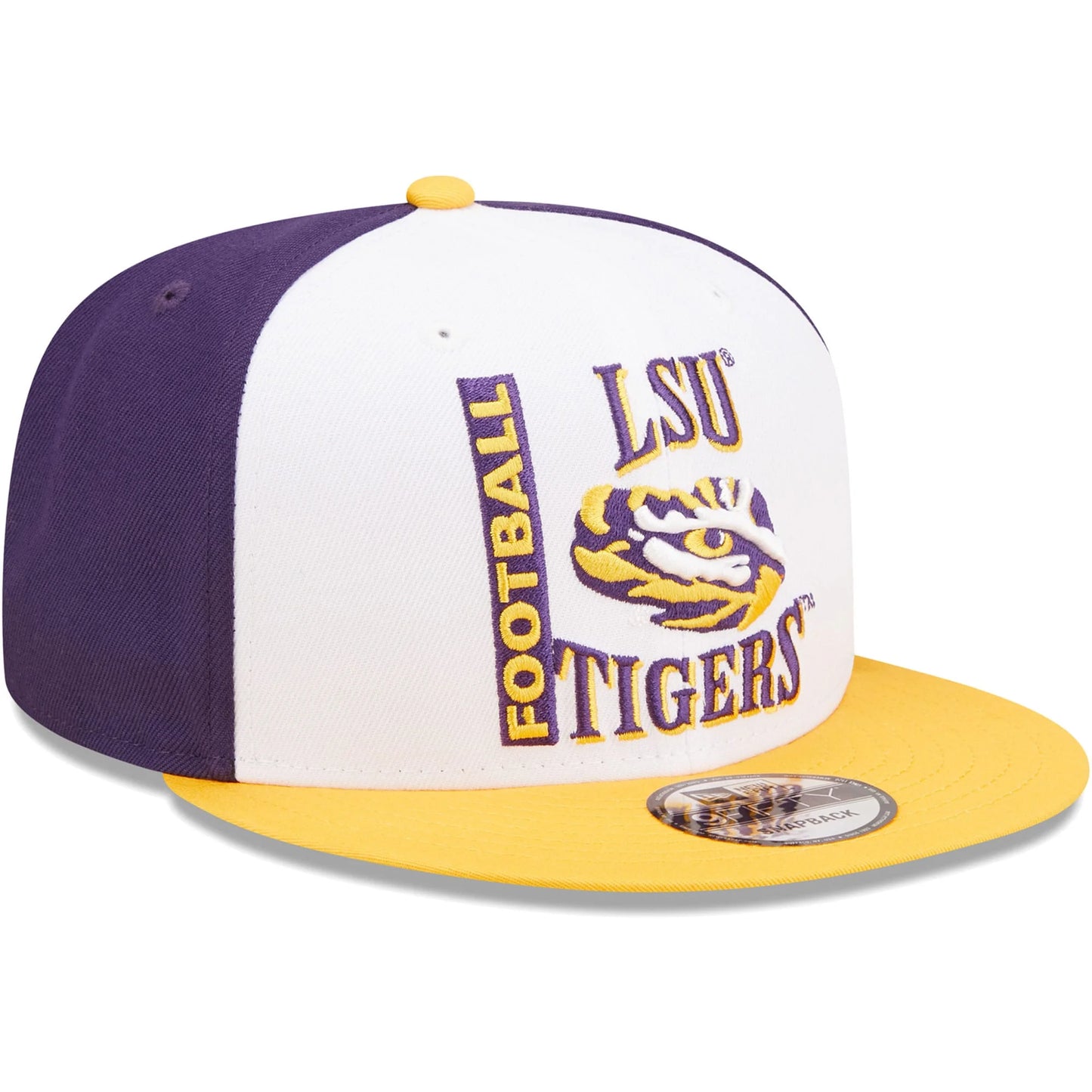 Retro Snapback 9FIFTY Sport Tigers LSU New OSFA Men's White/Purple - Hat Era