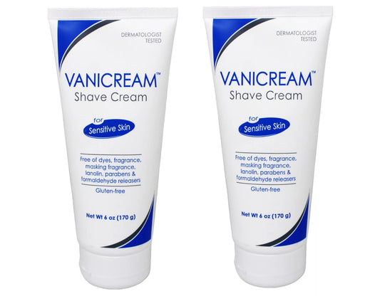 2 Cream Shave 6oz Skin Each Pack Sensitive Vanicream For