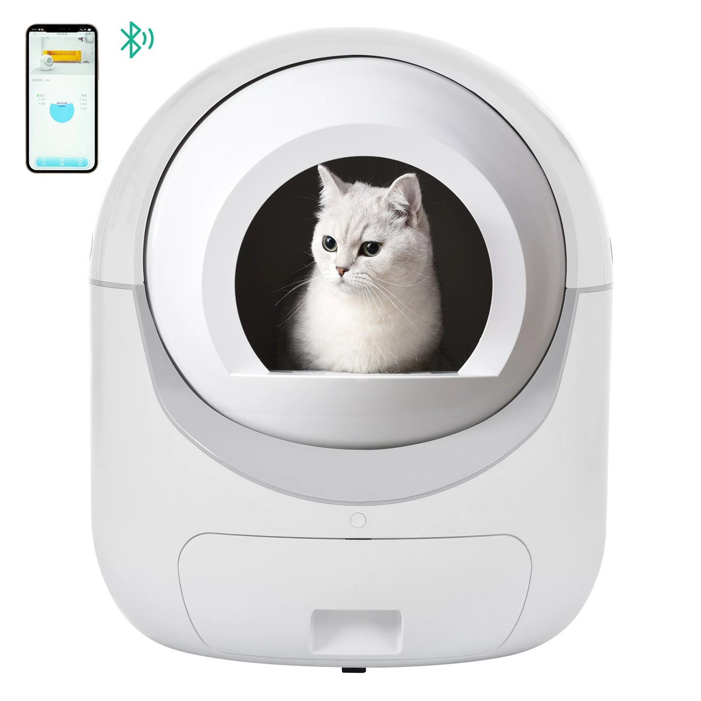 Litter Cat Smart Litter Cats App Multiple WiFi Control, 5G & Cleaning Litter Box, 2.4G Robot for Self Automatic Box, Support