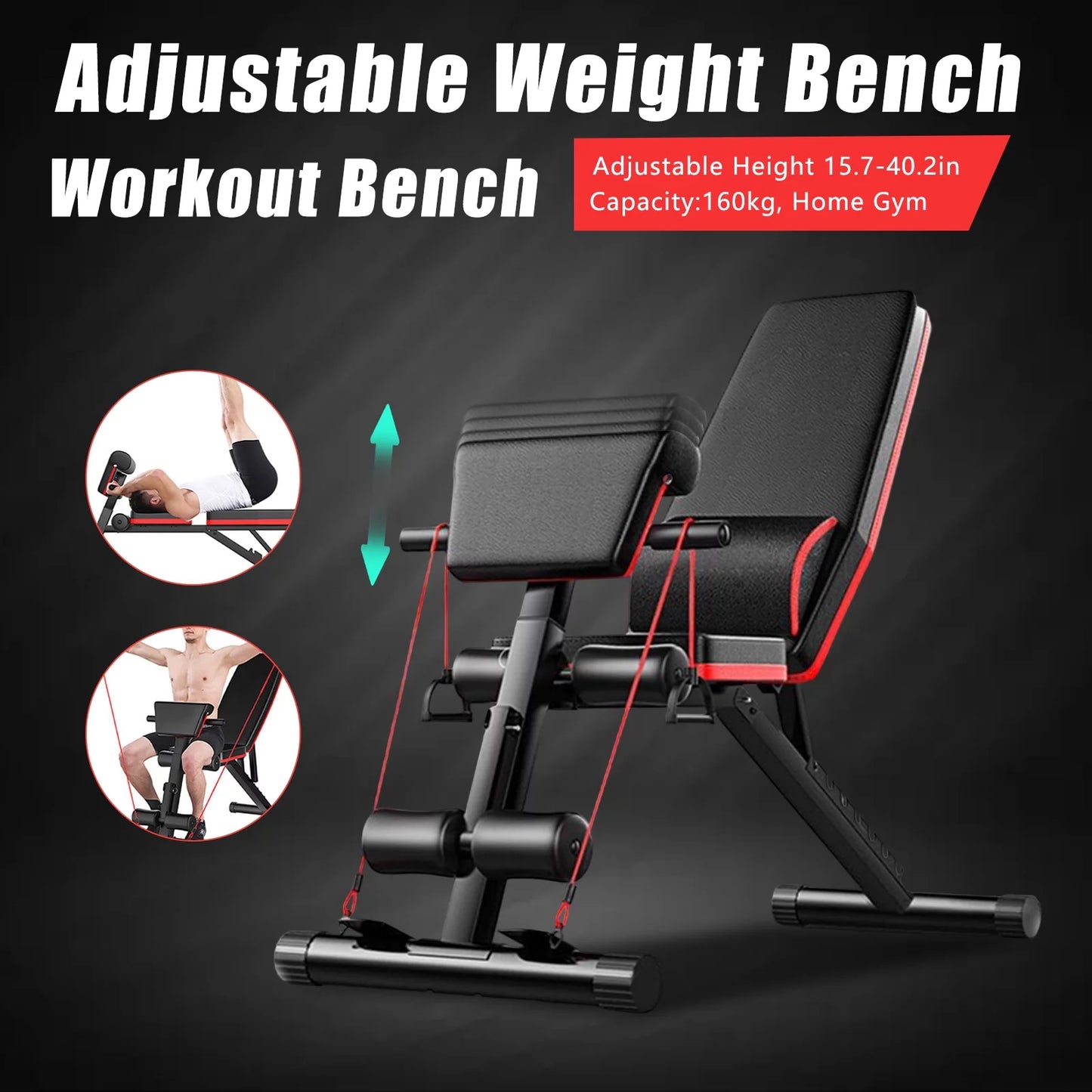 Bench Decline Workout Body Folding Full with Exercise TOOL1SHOoo Gym Adjustable for Incline Foldable Home Weight Fast