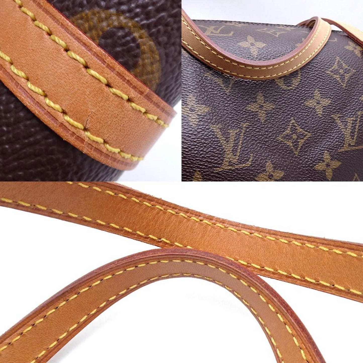 M51385 VUITTON 351021 (Good) Papillon LOUIS Monogram Pre-Owned Brown Handbag