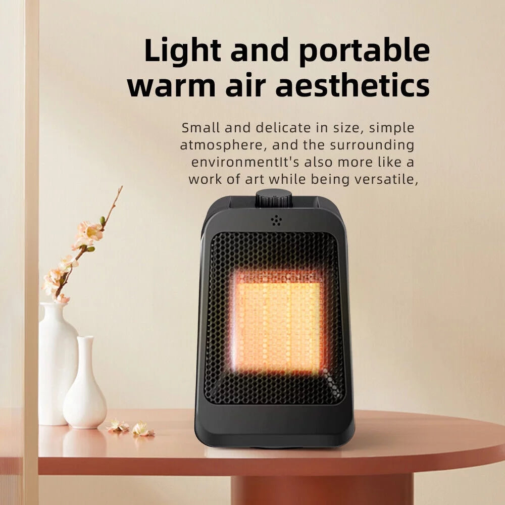 Space Anywhere Warm Home Heater Black Modes JahyShow - Office - and Portable Keep Thermostat, - Adjustable Heater 3