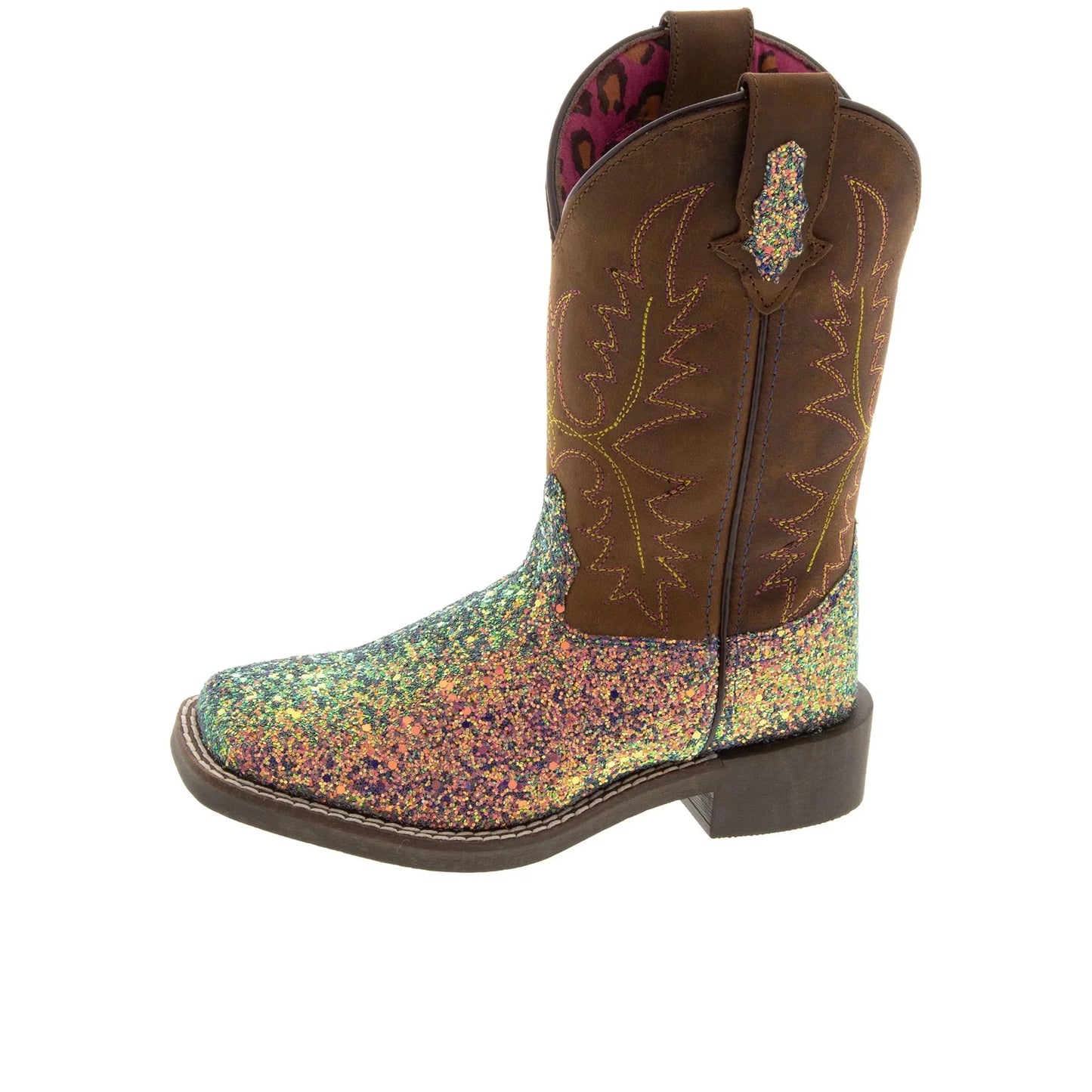 Smoky Square Toe Ariel 2 Mountain Pink Girls' D(M) Boot Broad Western US