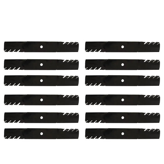 1/2" Fits High x Exmark Fits Mulching 12PK Gator Fits Deck 20 Toro Lift 60" 5/8" Blades