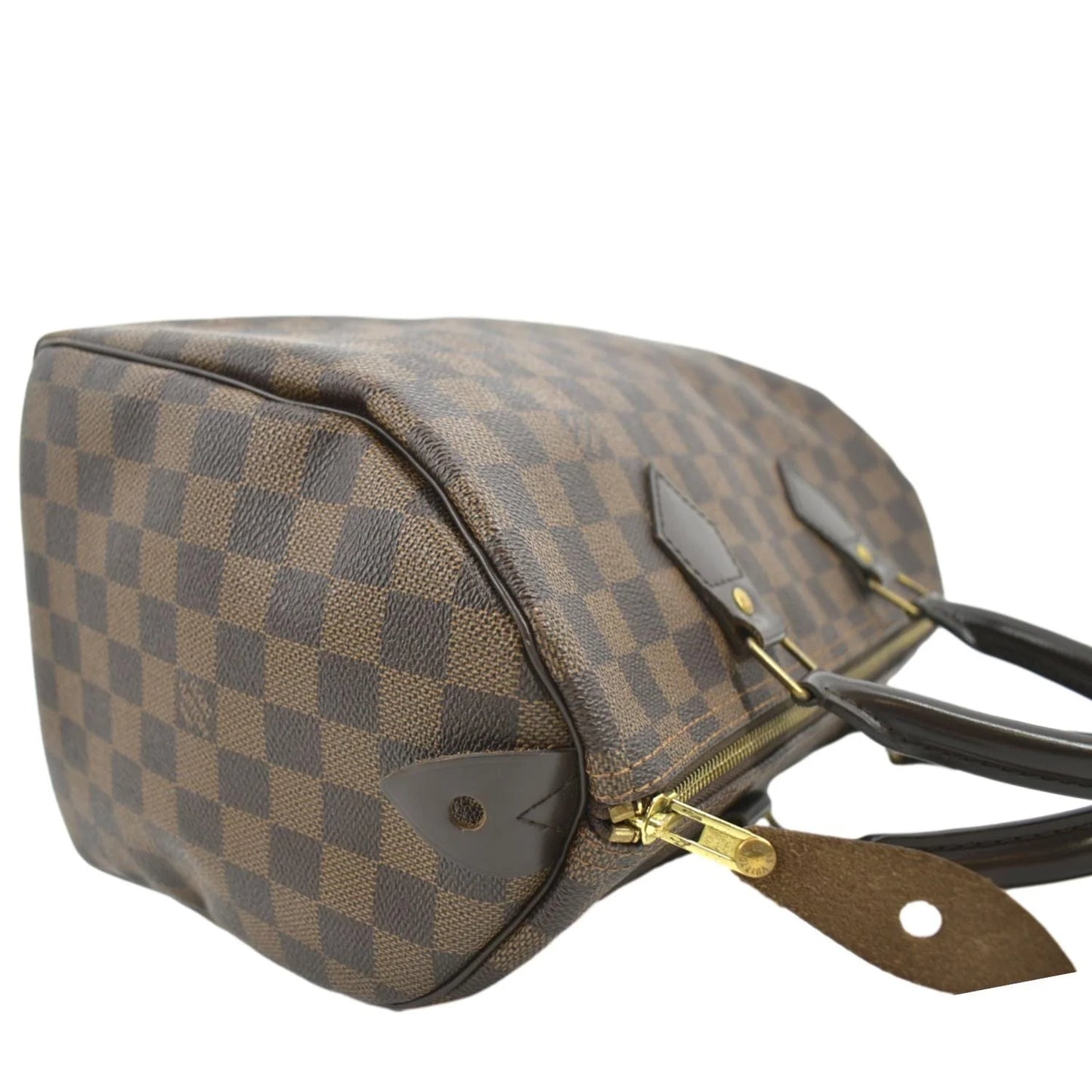 VUITTON 25 Pre-owned Brown Damier Speedy Satchel LOUIS Ebene Bag