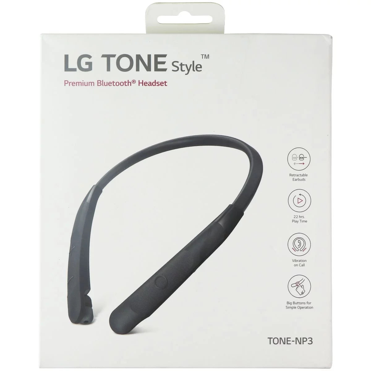 Bluetooth TONE Style (TONE-NP3) Headset LG Black Premium -