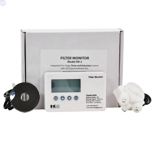 Timer, HM +/- Sensor Filter 1% Water Accuracy FM-2 and with Monitor Flow Disc, 5-Stage Indicator and Volumizer Filter DIGITAL