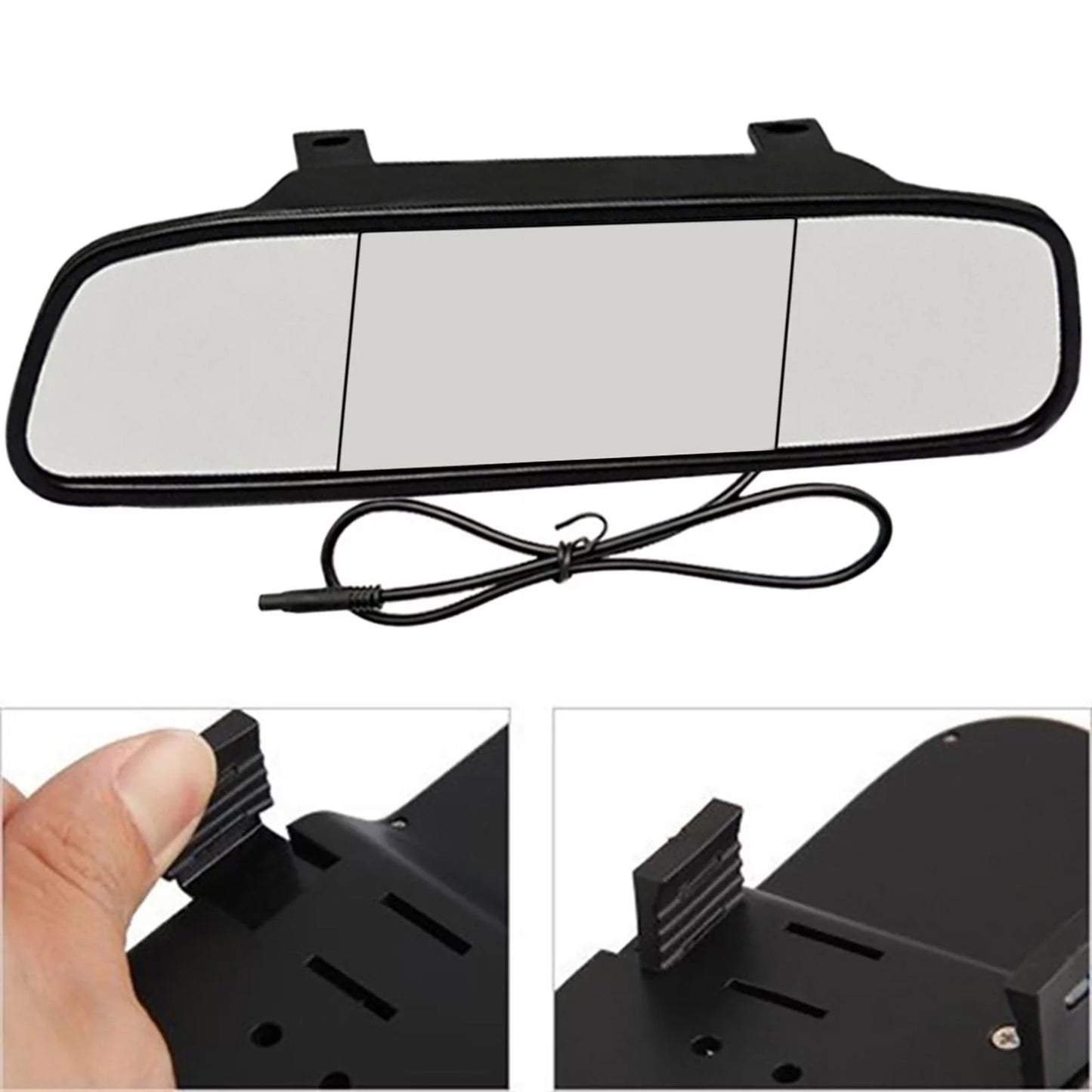 Video with Monitor Car Display Camera Rearview Inch 5 Mirror Reversing Auto