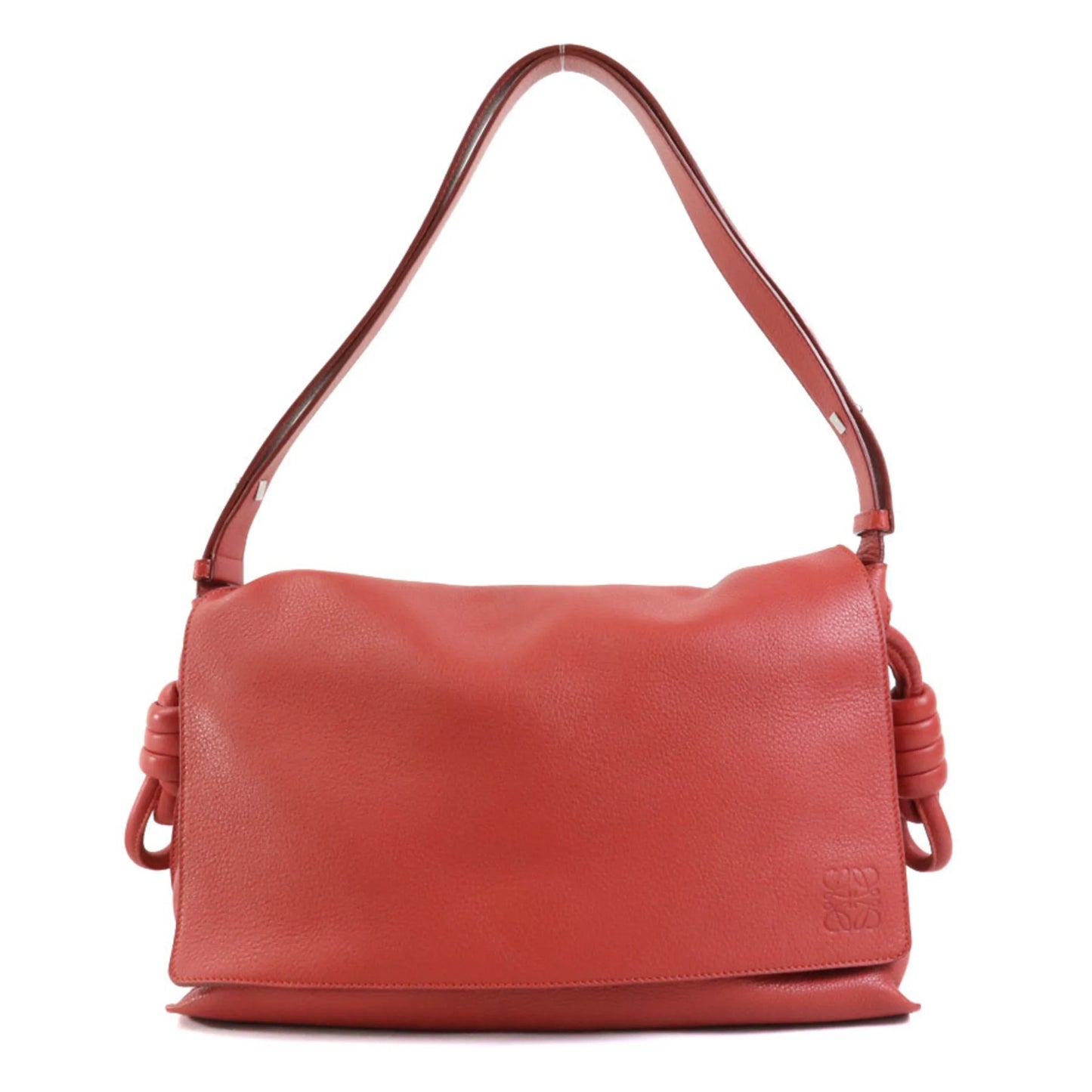 Red Pre-Owned Leather LOEWE Orange Shoulder (Good) Women's Bag