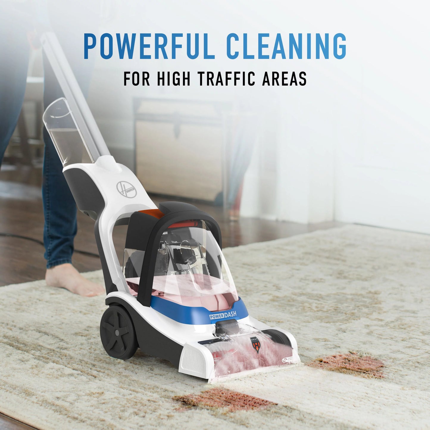 Cleaner Carpet Pet PowerDash with Compact Brushes Hoover Pet FH50710 Antimicrobial