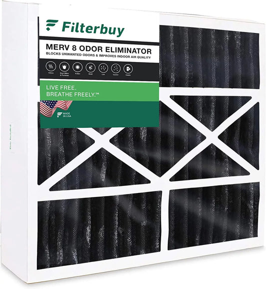 8 Filters for Filterbuy Furnace Eliminator Odor Honeywell HVAC AC Carbon Activated (1-Pack) Pleated with Air FC100A1003 MERV 16x20x5