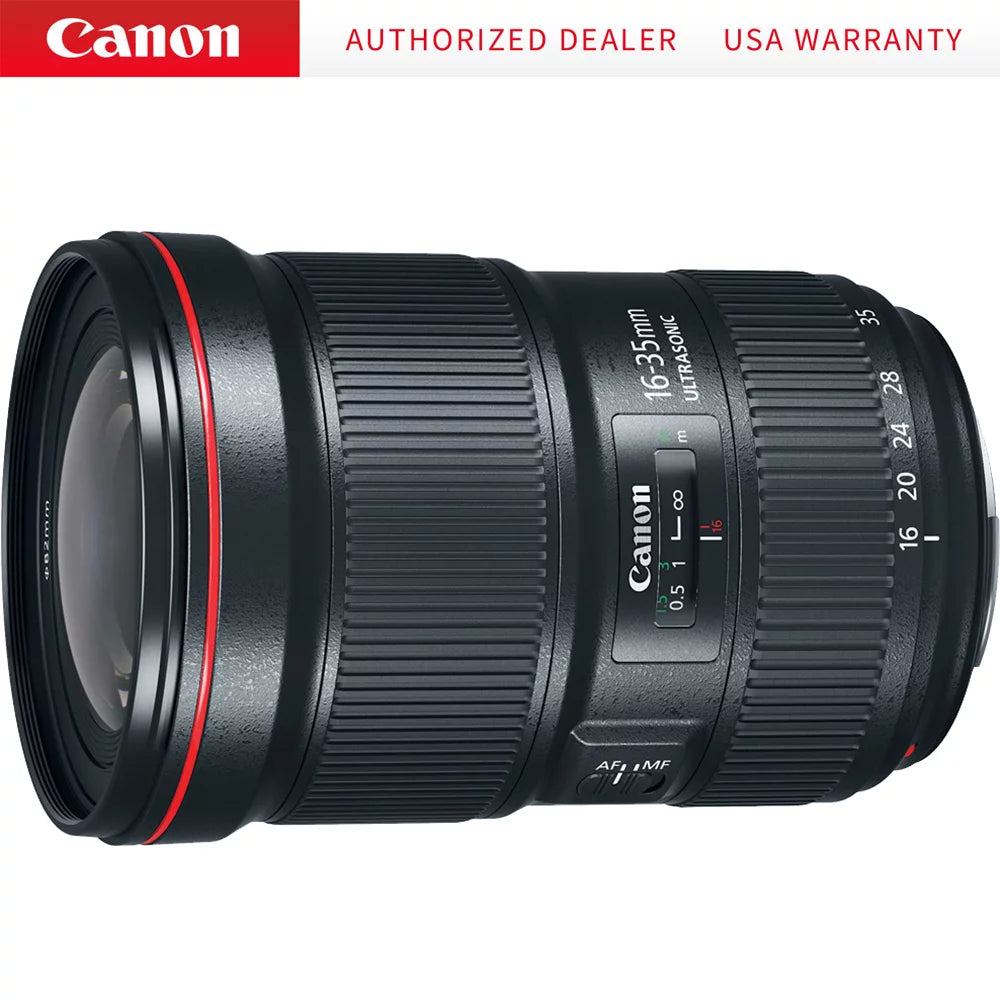 Canon USM f/2.8L Wide 16-35mm Zoom Ultra EF Lens Frame Angle III Full