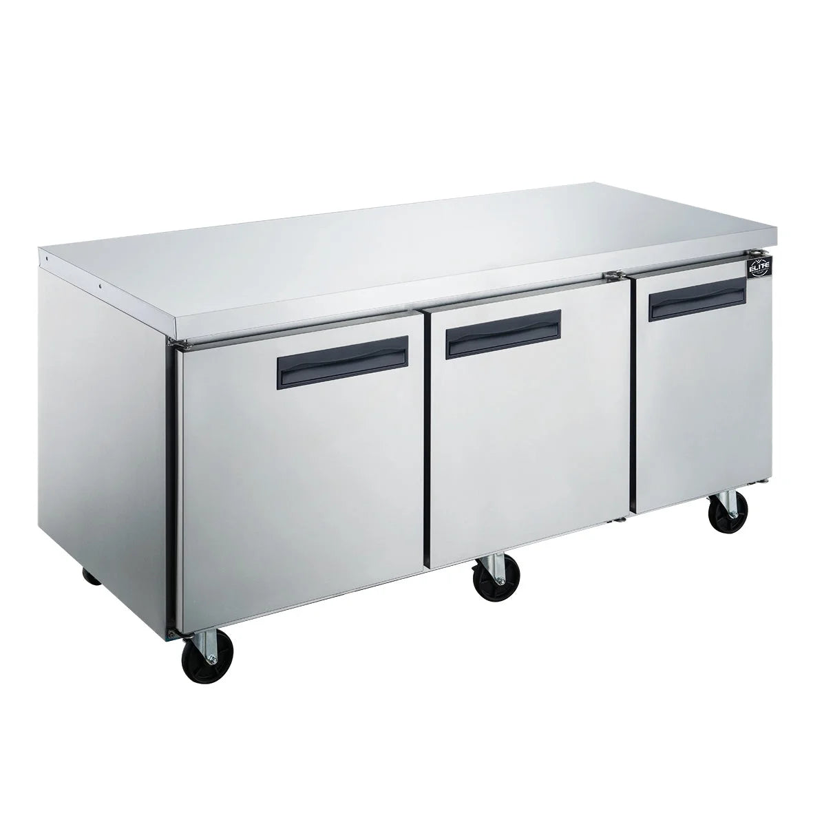 Undercounter Freezer in. 72 ft. Stainless in 18.96 cu. Three Commercial Door Steel