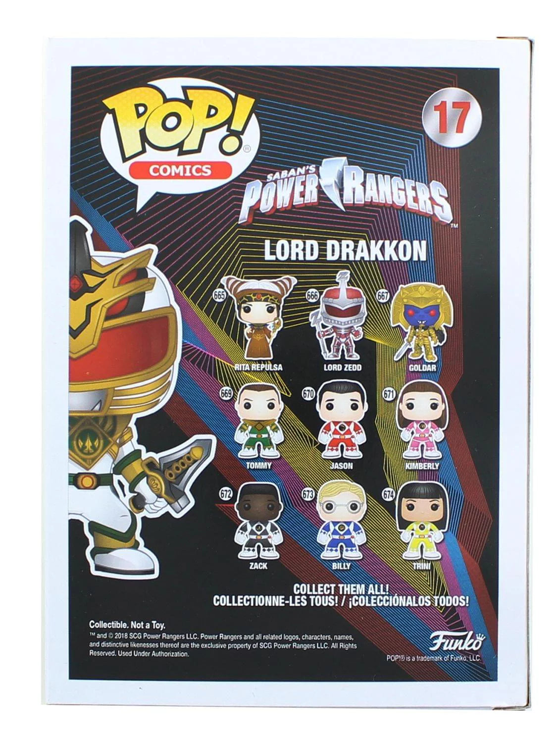 Power Funko Drakkon POP Rangers PX Lord Vinyl - Figure Exclusive