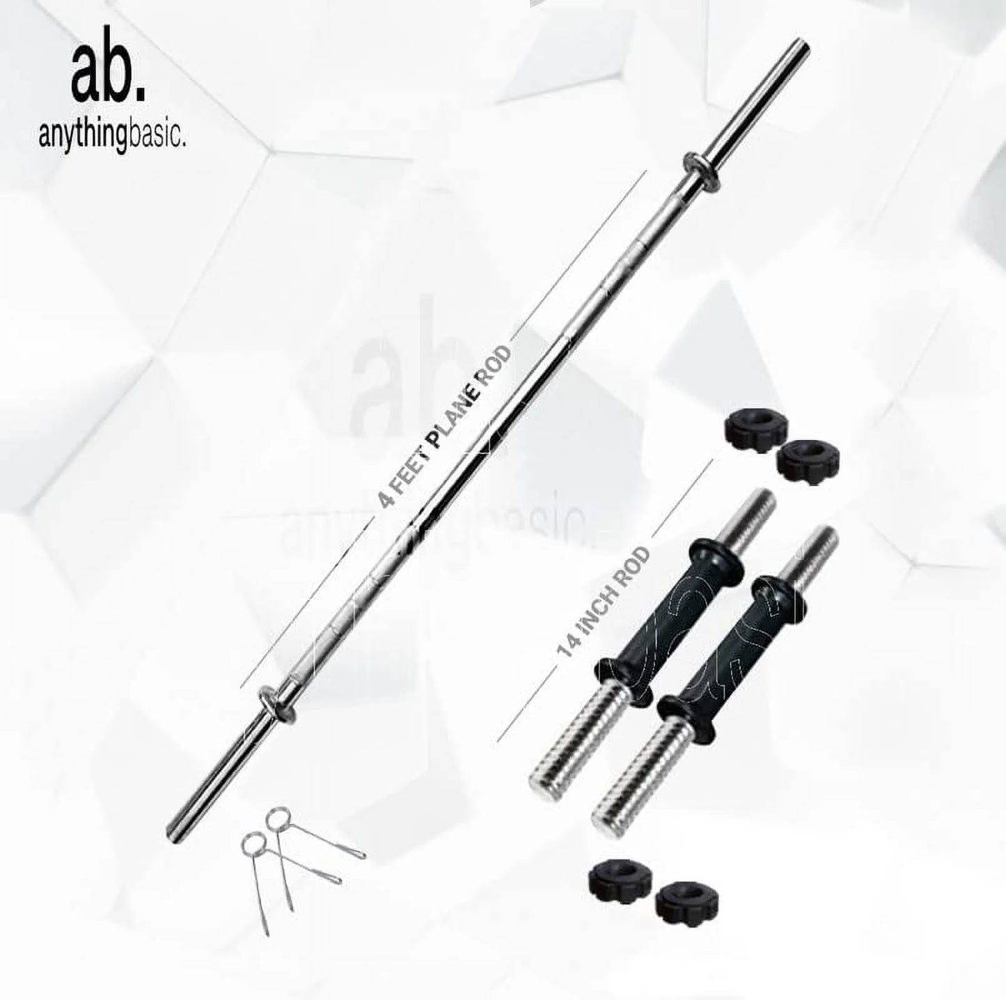 Dumbbell One Kg Pair 4 and Gym Rods Gym 16 anythingbasic. with Set Ft Rods Home PVC