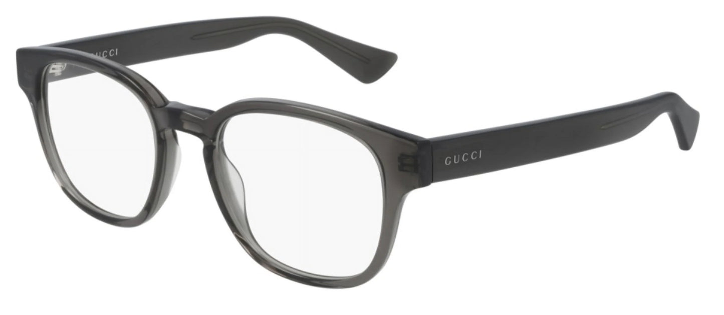 004 Square mm Grey Lens 49 Demo Men's GG0927O Shiny Rectangular Eyeglasses GUCCI