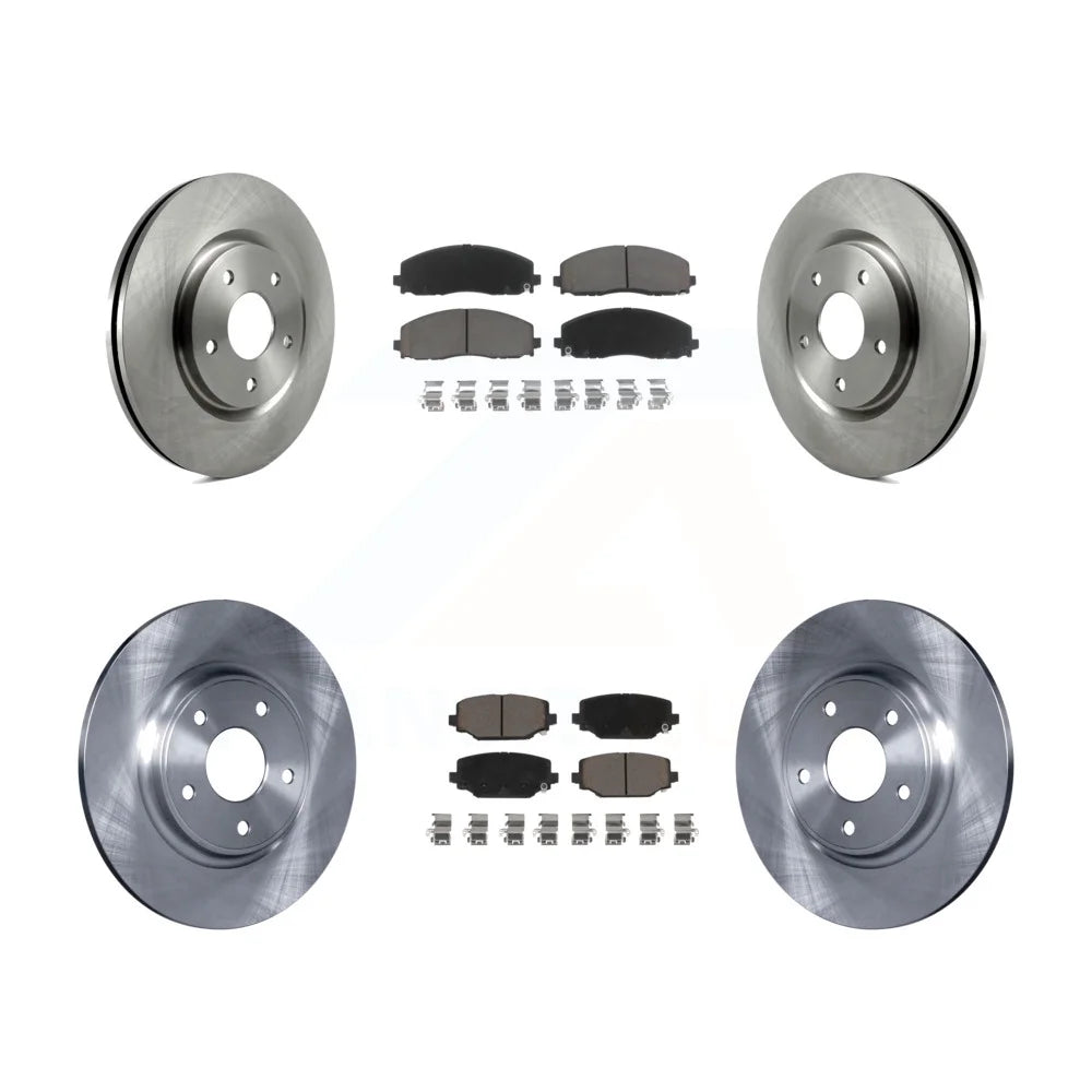 And Front C/V & Ceramic Disc Town Brake Rotors Ram Dodge Caravan Grand For Volkswagen Pads Auto Rear Routan Kit Transit Journey K8C-101028 Chrysler Country -